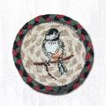 Capitol Importing Co 5 in. Chickadee Individual Coaster Rug 31-IC081C